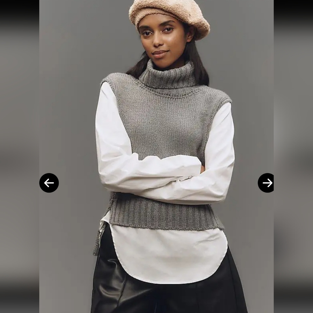Anthropologie PILCRO twofer turtleneck sweater NWT Medium